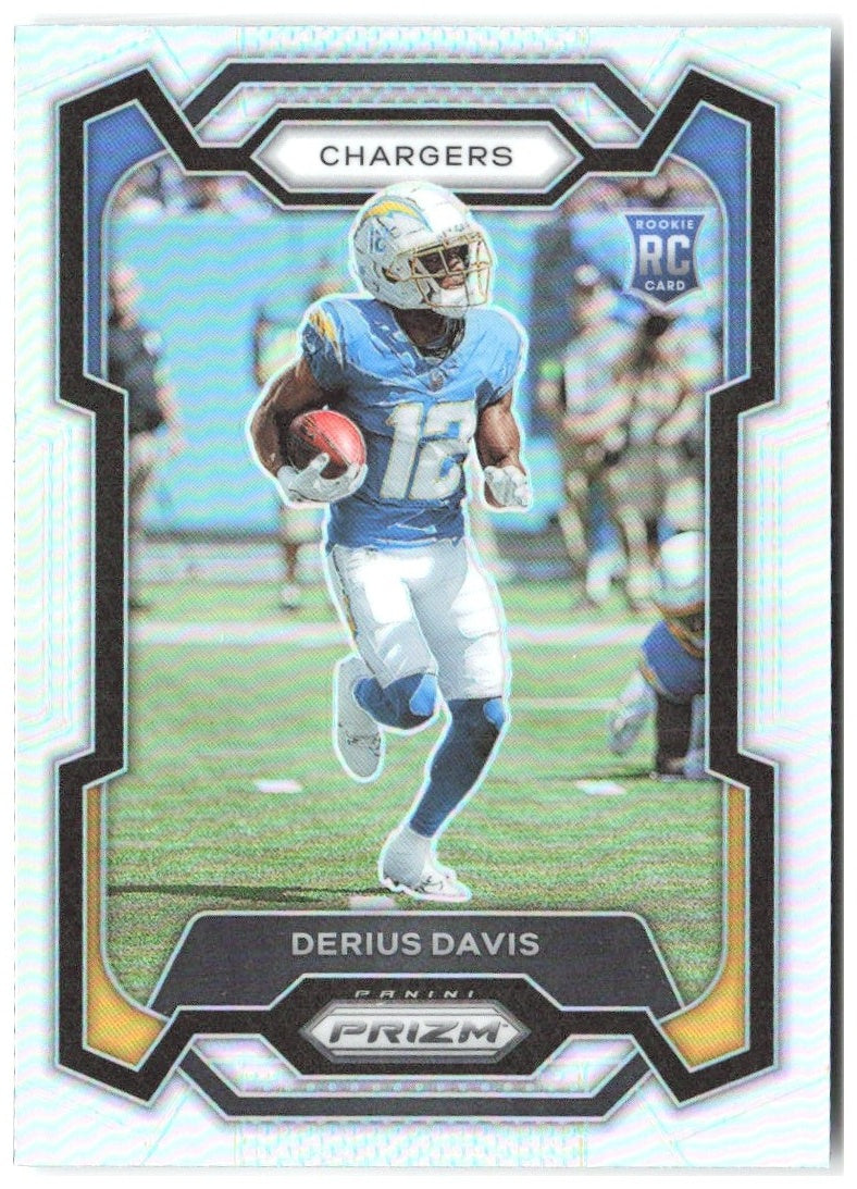 Derius Davis Panini Prizm - Silver 351 2023 Los Angeles Chargers