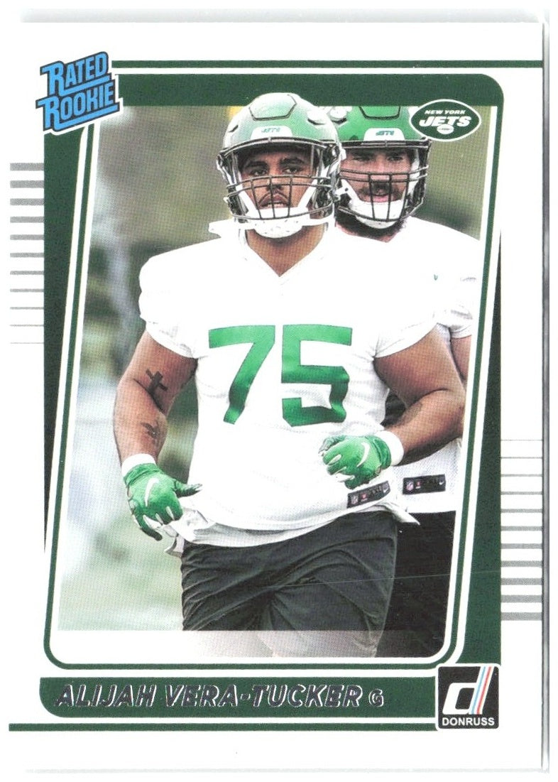 Alijah Vera-Tucker Donruss 333 2021 New York Jets RC