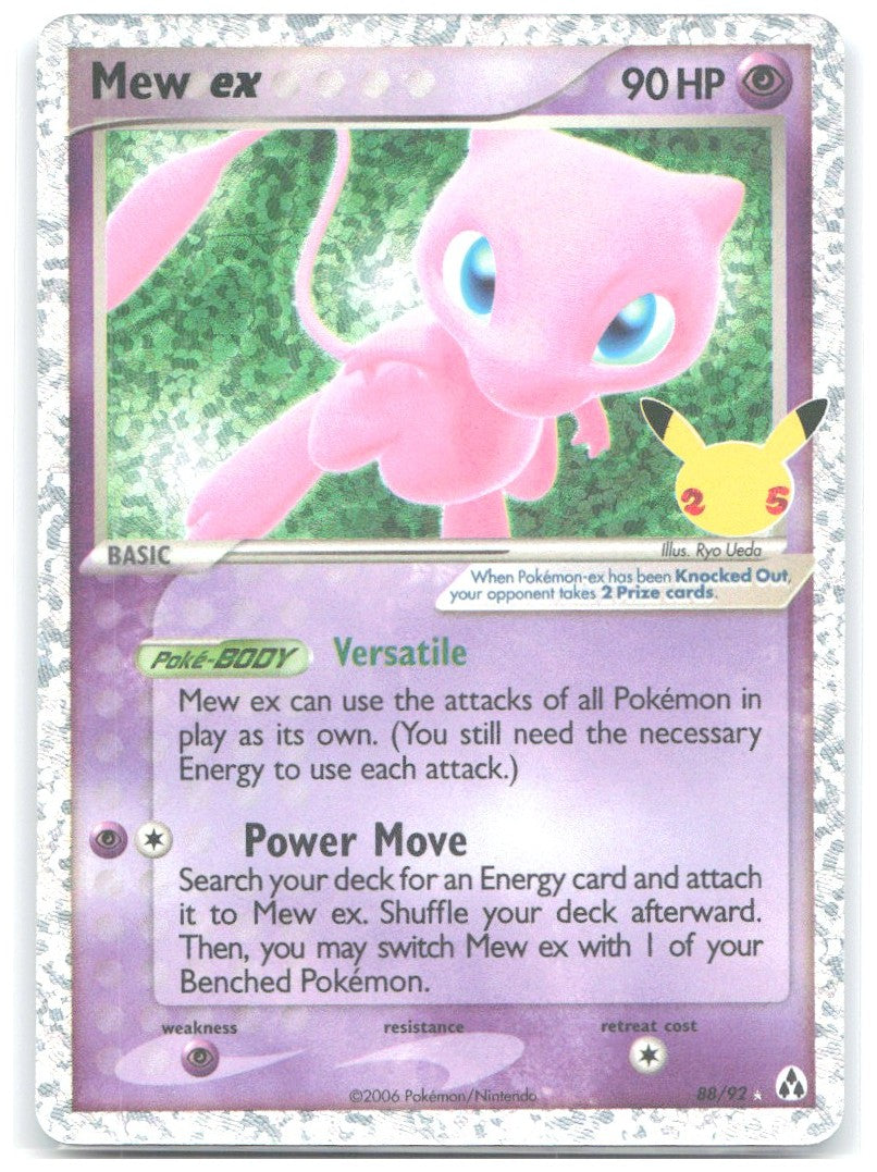 Mew ex Holo Classic Collection Celebrations Classic Collection 88/92 NM