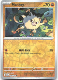 Mankey Reverse Holo Common SV10 Destined Rivals 090/182 NM Ayako Ozaki