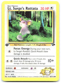 Lt. Surge's Rattata 1st Edition Common Gym Challenge 085/132 NM Atsuko Nishida
