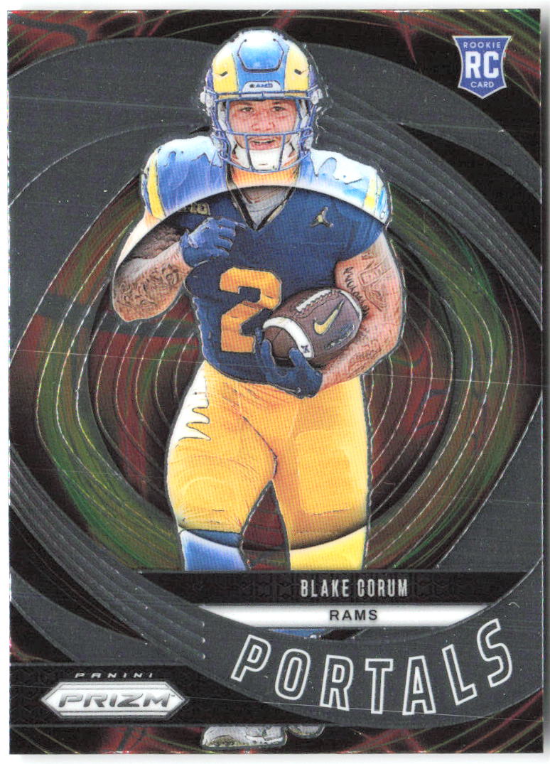 Blake Corum Panini Prizm - Portals 8 2024 Los Angeles Rams / Michigan Wolverines