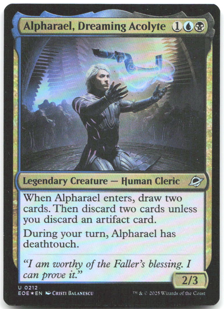 Alpharael Dreaming Acolyte Foil U Edge of Eternities 212 NM Cristi Balanescu