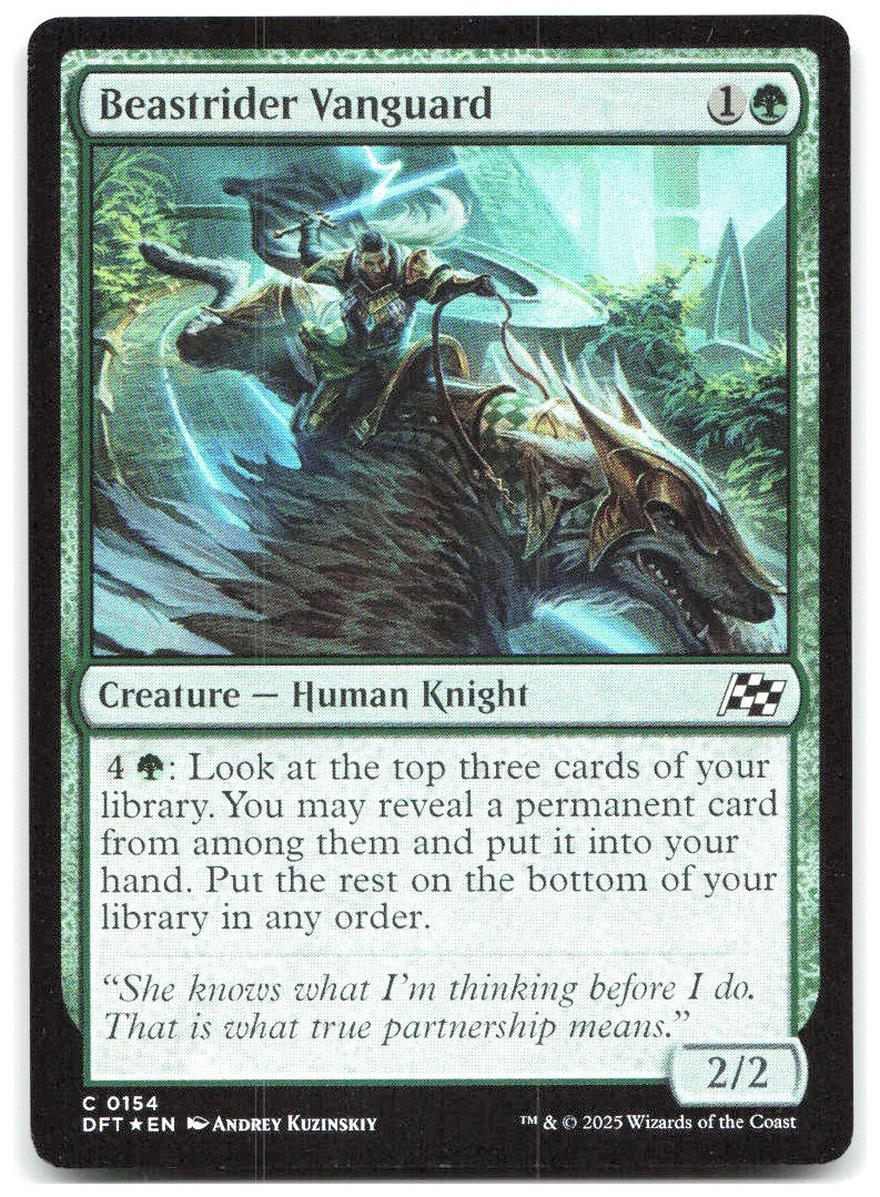 Beastrider Vanguard Foil C Aetherdrift 154 NM Andrey Kuzinskiy
