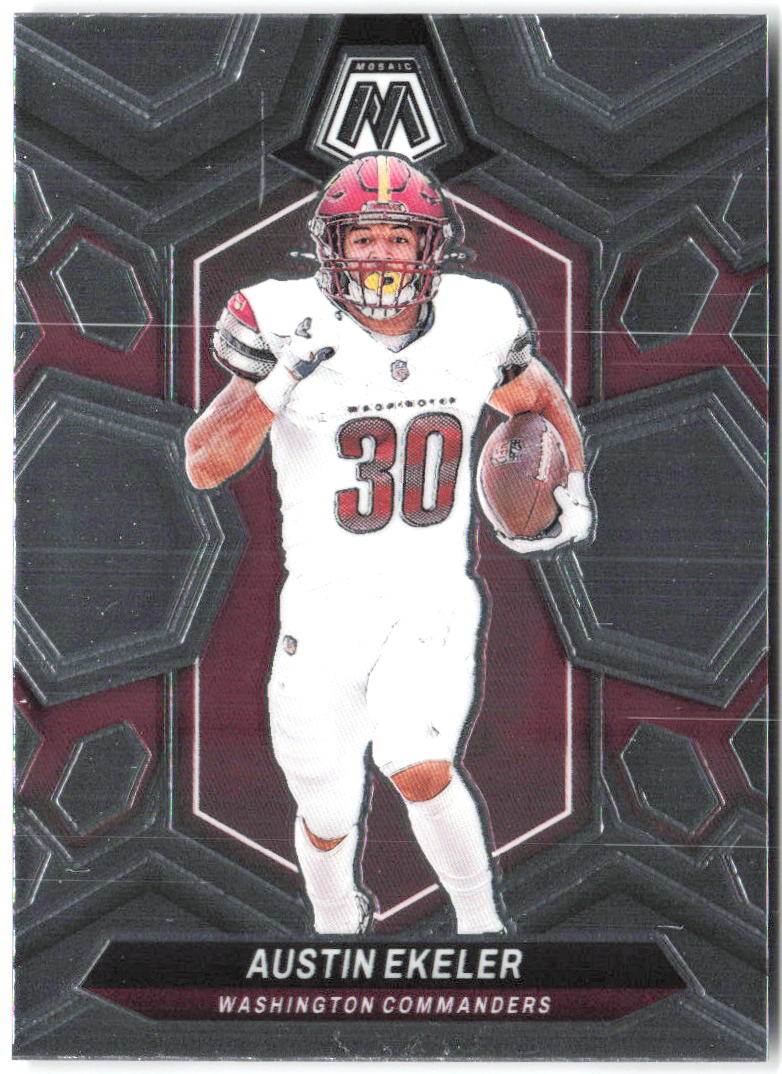 Austin Ekeler Panini Mosaic 218 2024 Washington Commanders