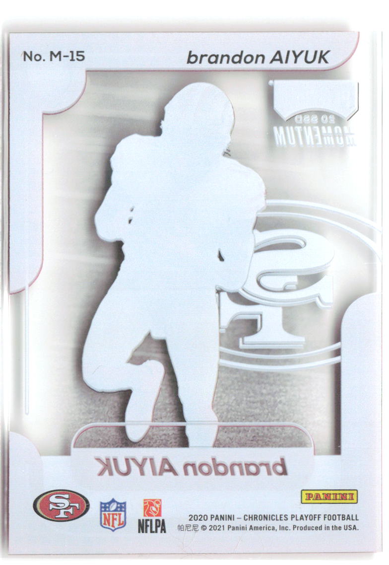 Brandon Aiyuk Chronicles Playoff Momentum Rookies M-15 2020 San Francisco 49ers
