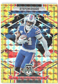 Stefon Diggs Panini Mosaic - Reactive Yellow Mosaic 270 2023 Buffalo Bills