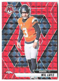 Wil Lutz Panini Mosaic - Mosaic Red 151 2025 Denver Broncos