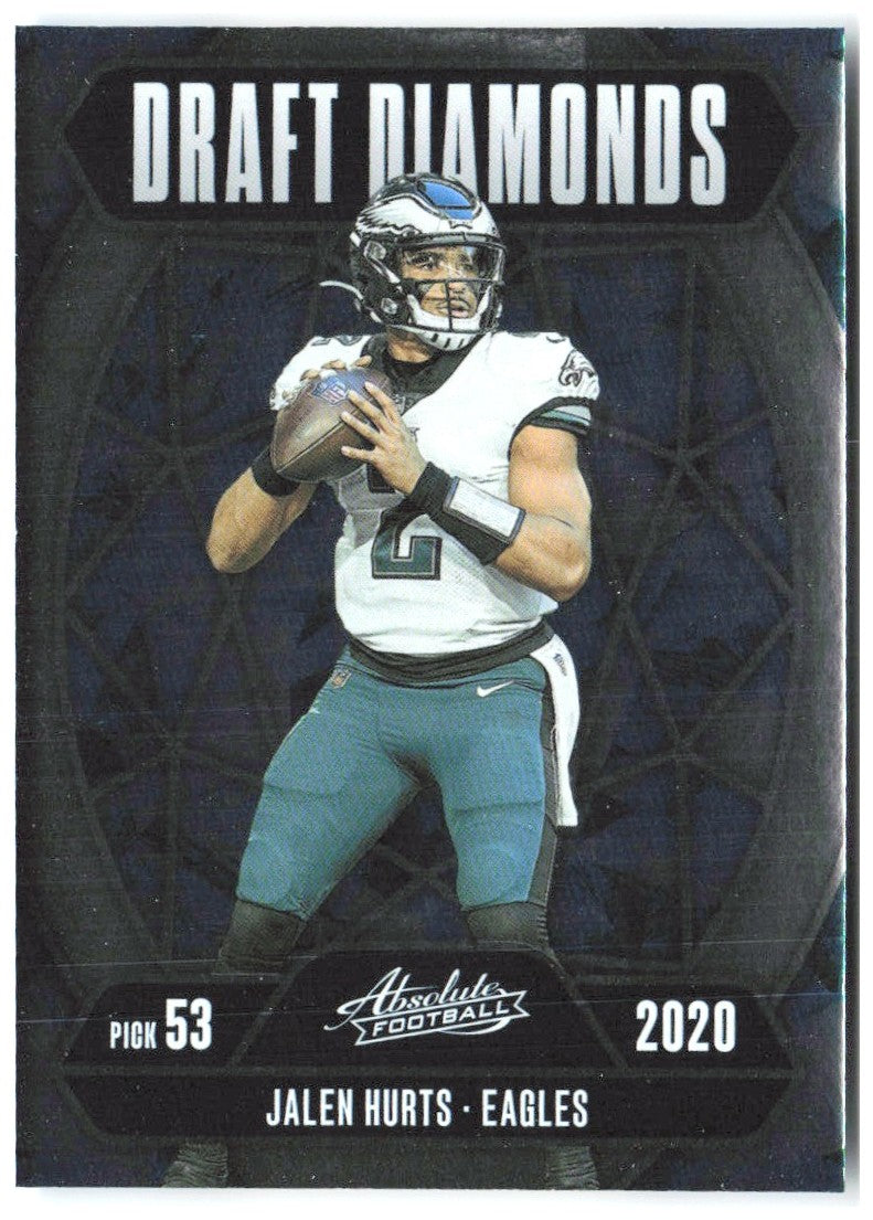 Jalen Hurts Panini Absolute - Draft Diamonds DD-JHS 2025 Philadelphia Eagles