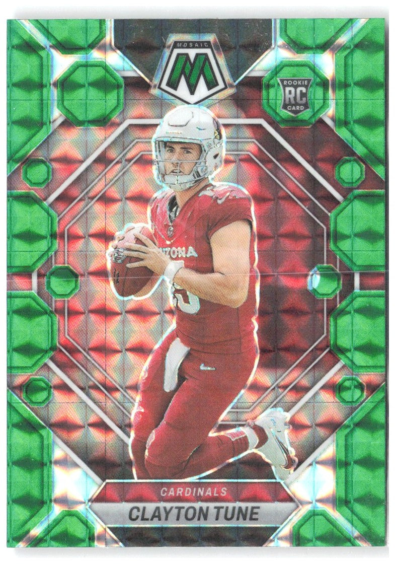 Clayton Tune Panini Mosaic - Green Mosaic 302 2023 Arizona Cardinals