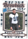 Jihaad Campbell Donruss - Rated Rookies Throwback 1 2025 Philadelphia Eagles