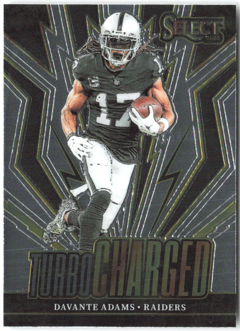 Davante Adams Panini Select - Turbocharged TUR-DAD 2023 Las Vegas Raiders