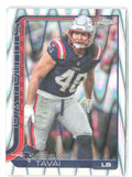 Jahlani Tavai Topps Chrome - Ray Wave Refractor 213 2025 New England Patriots