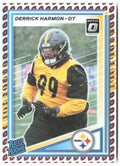 Derrick Harmon Donruss - Optic Rated Rookies Football Emoji 391 2025 Steelers