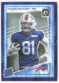 Kaden Prather Donruss Optic - Purple Shock 291 2025 Buffalo Bills