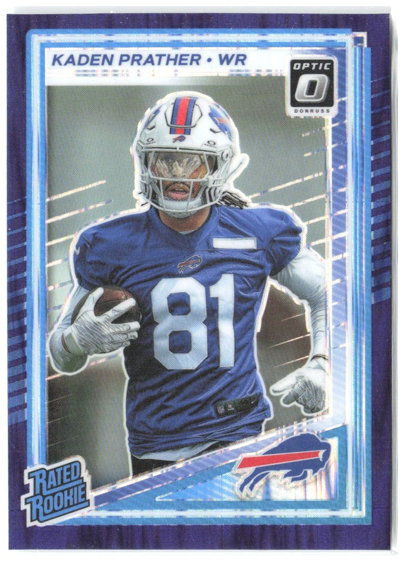 Kaden Prather Donruss Optic - Purple Shock 291 2025 Buffalo Bills