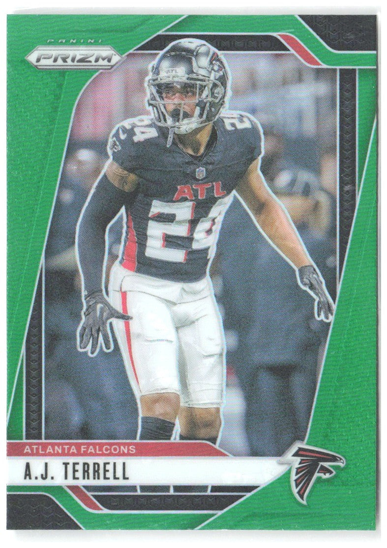 A.J. Terrell Panini Prizm - Green 15 2024 Atlanta Falcons