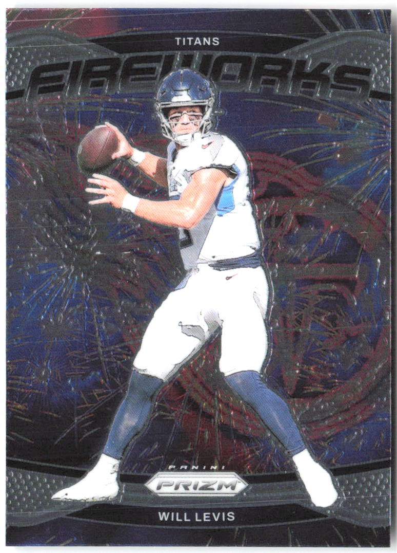 Will Levis Panini Prizm - Fireworks 4 2024 Tennessee Titans