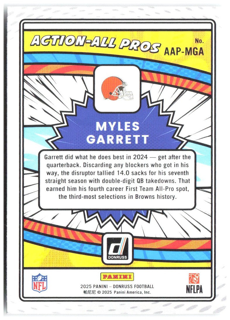 Myles Garrett Donruss - Action-All Pros AAP-MGA 2025 Cleveland Browns