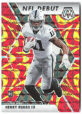 Henry Ruggs III Panini Mosaic - Prizm Reactive Gold 269 2020 Las Vegas Raiders