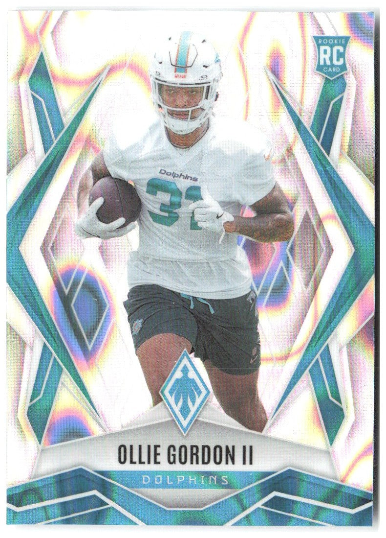 Ollie Gordon II Panini Phoenix - Silver Lava Prizm 198 2025 Miami Dolphins