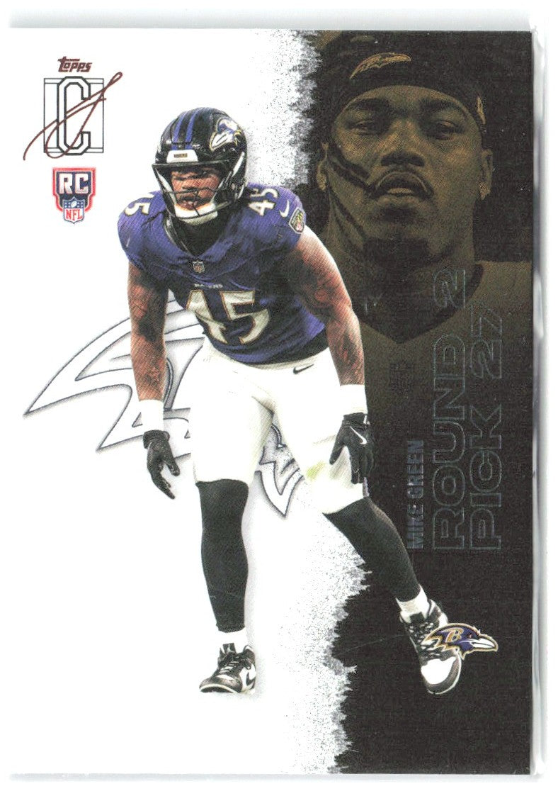 Mike Green Topps Signature Class 155 2025 Baltimore Ravens RC