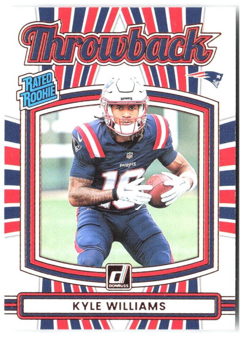 Kyle Williams Donruss - Rated Rookies Throwback 48 2025 New England Patriots