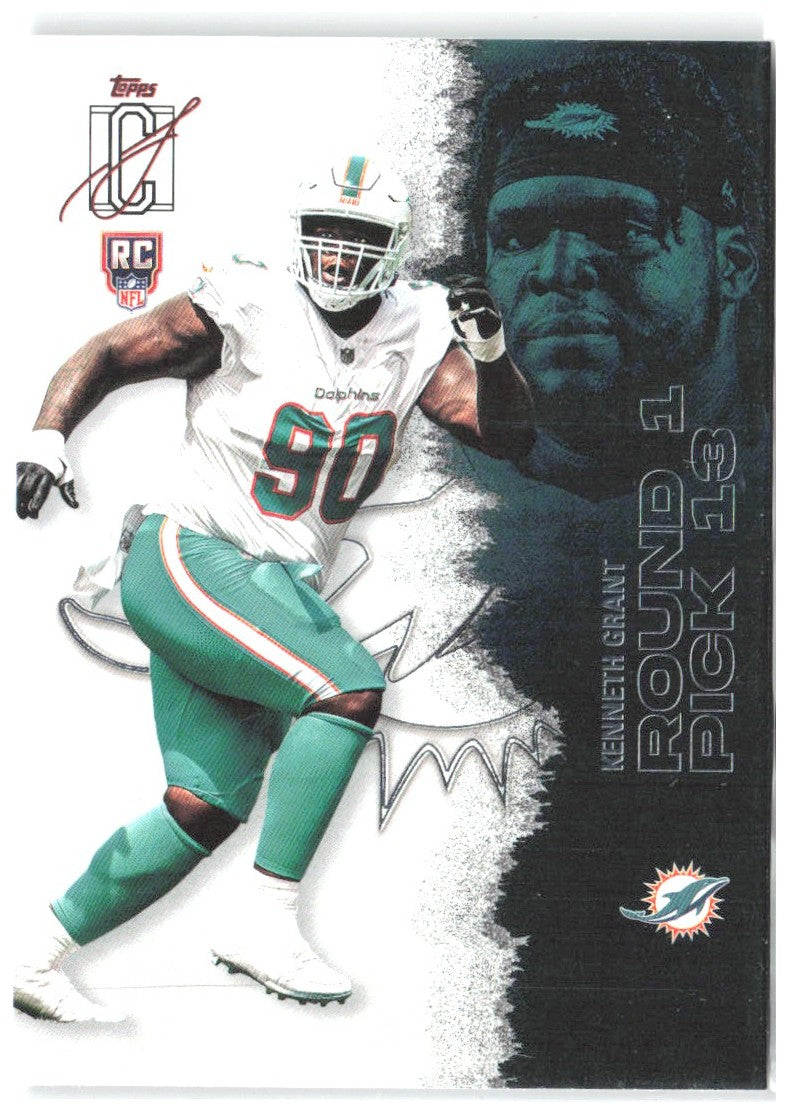 Kenneth Grant Topps Signature Class 139 2025 Miami Dolphins RC