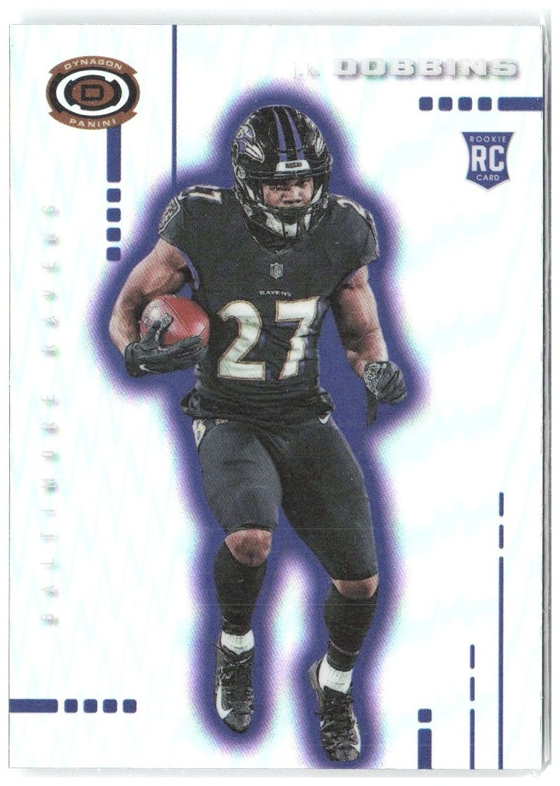 J.K. Dobbins Panini Chronicles Dynagon Rookies Silver D-6 2020 Baltimore Ravens