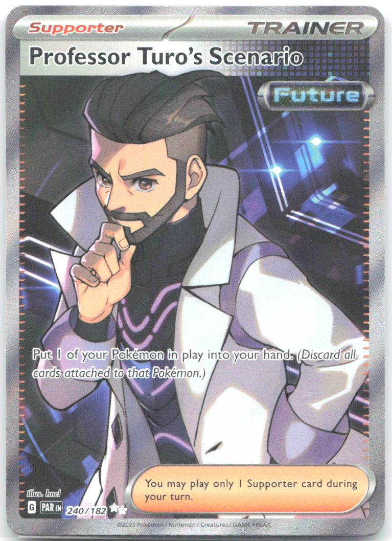 Professor Turo's Scenario Holo Ultra Rare SV04: Paradox Rift 240/182 NM hncl