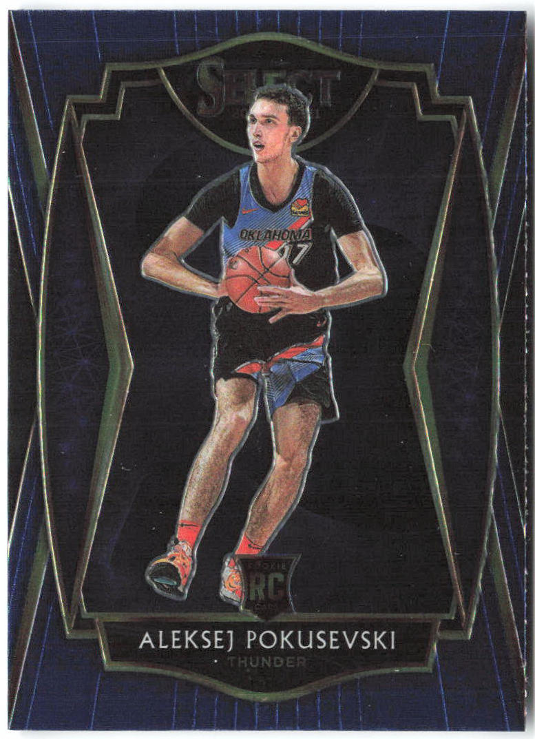 Aleksej Pokusevski Panini Select - Blue 176 2020-21 Oklahoma City Thunder