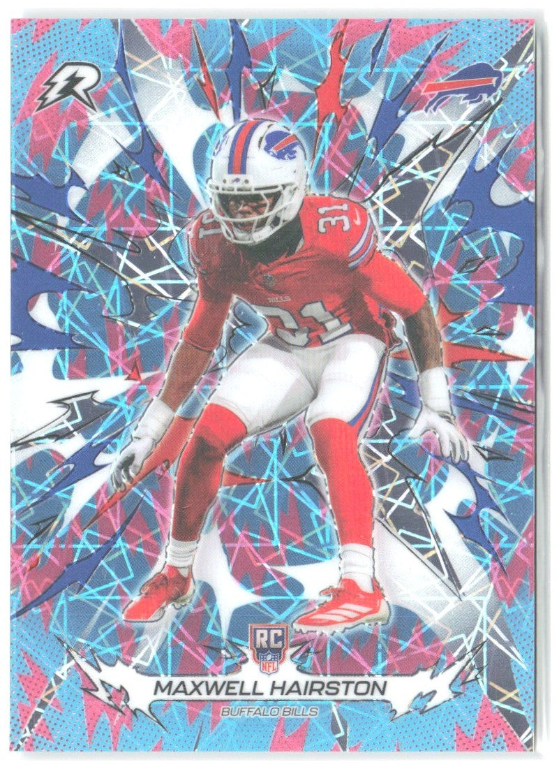 Maxwell Hairston Topps Resurgence Sky Blue & Pink Shock Refractor 109 2025 Bills