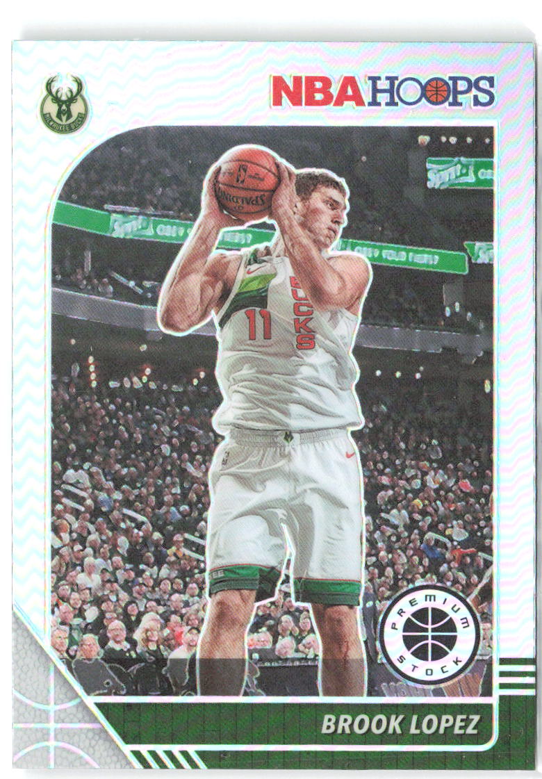 Brook Lopez Hoops Premium Stock - Prizms Silver 106 2019-20 Milwaukee Bucks