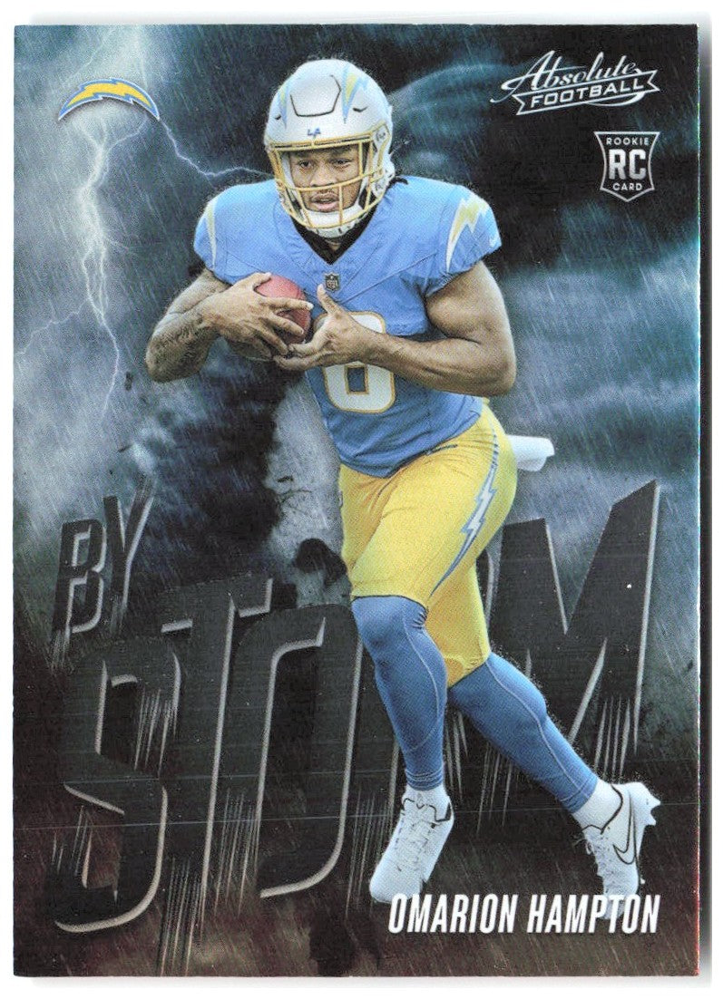 Omarion Hampton Panini Absolute - By Storm 12 2025 Los Angeles Chargers