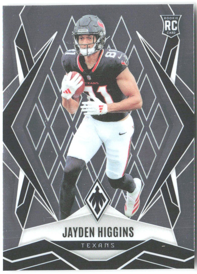 Jayden Higgins Panini Phoenix 180 2025 Houston Texans RC