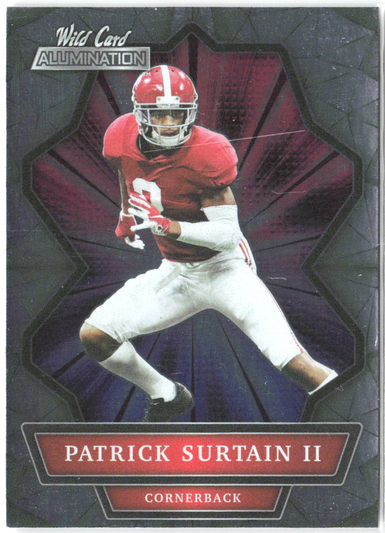 Patrick Surtain II Wild Card Alumination ABC-14 2021 Alabama Crimson Tide