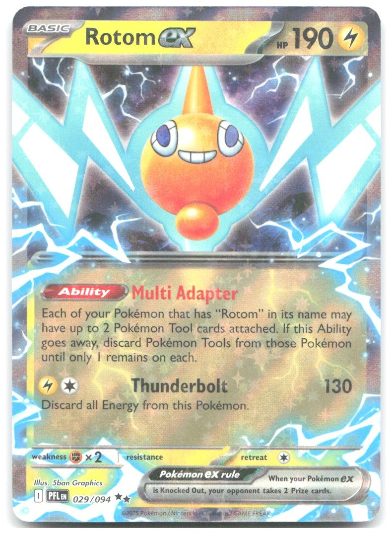 Rotom ex Holo Double Rare ME02 Phantasmal Flames 029/094 NM 5ban Graphics