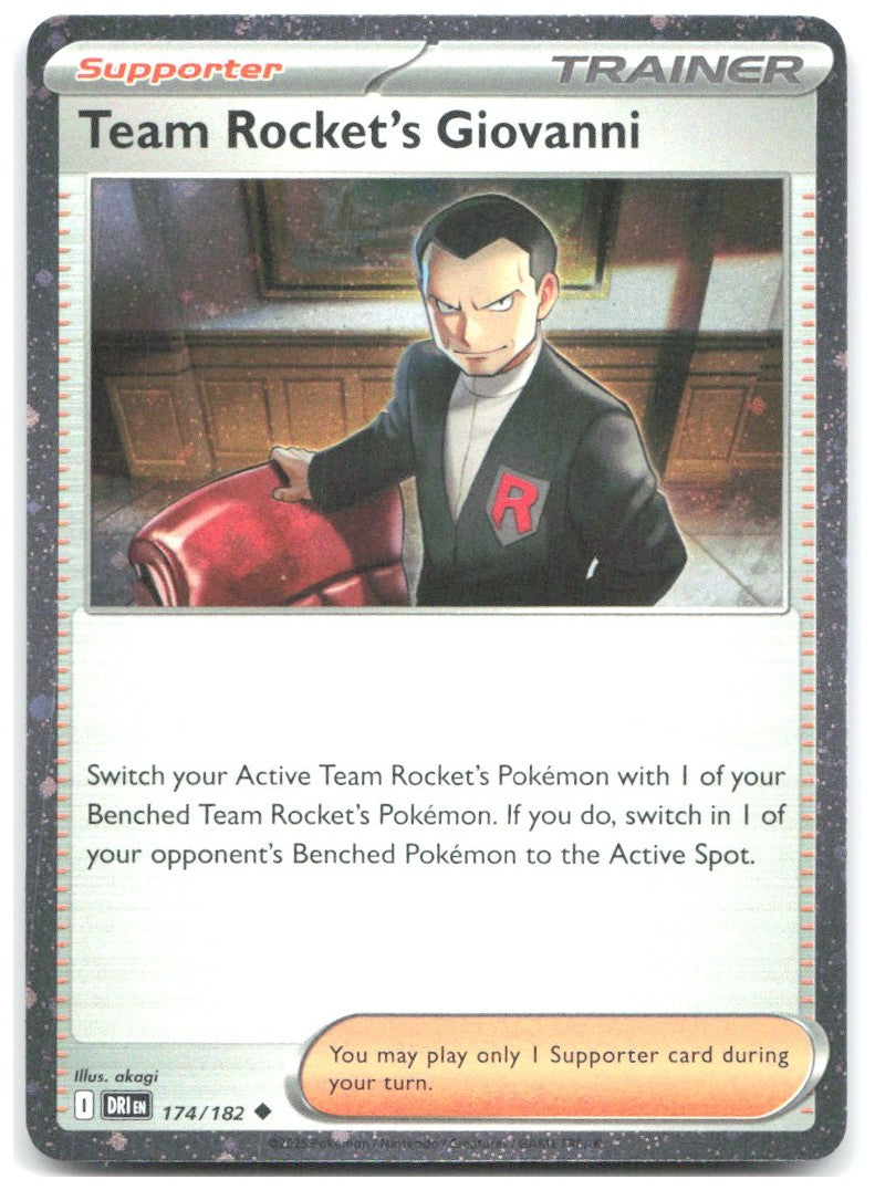 Team Rocket's Giovanni Cosmos Holo Miscellaneous Cards 174/182 NM inose yukie