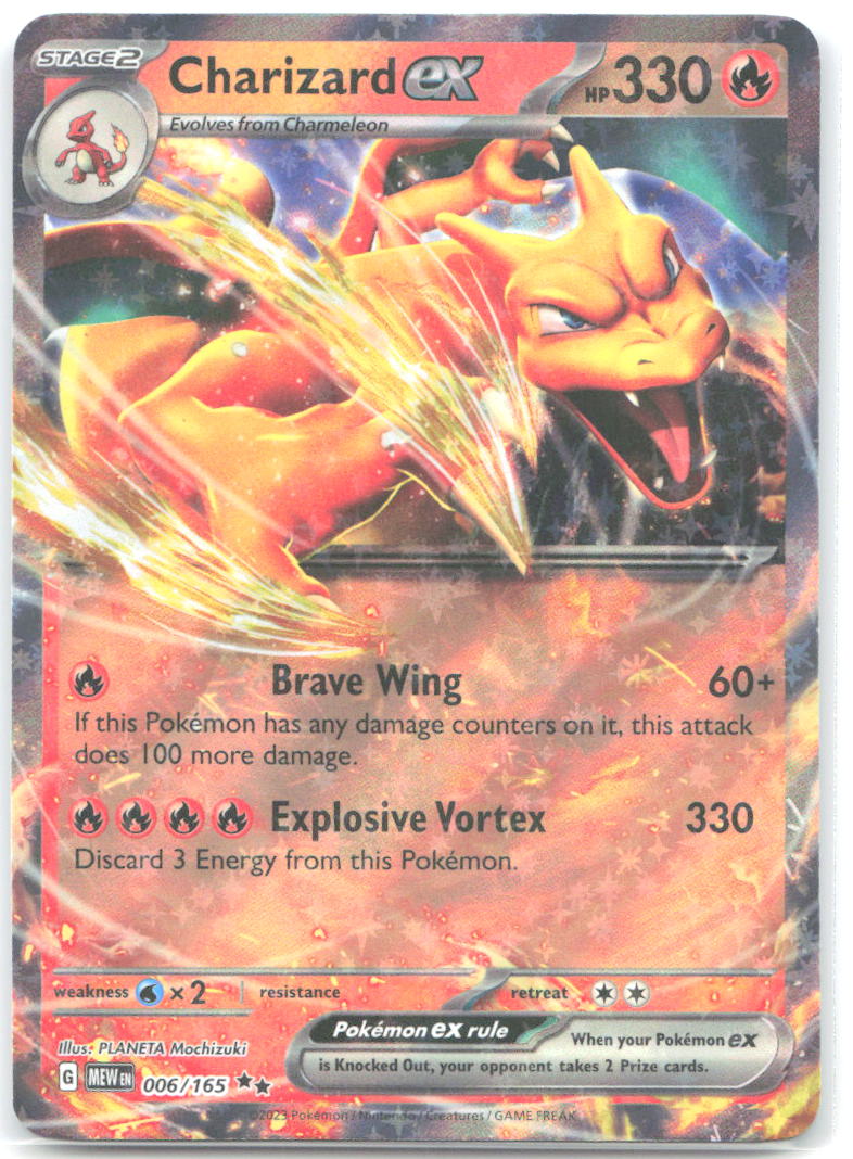 Charizard ex Double Rare SV Scarlet & Violet 151 006/165 NM PLANETA Mochizuki