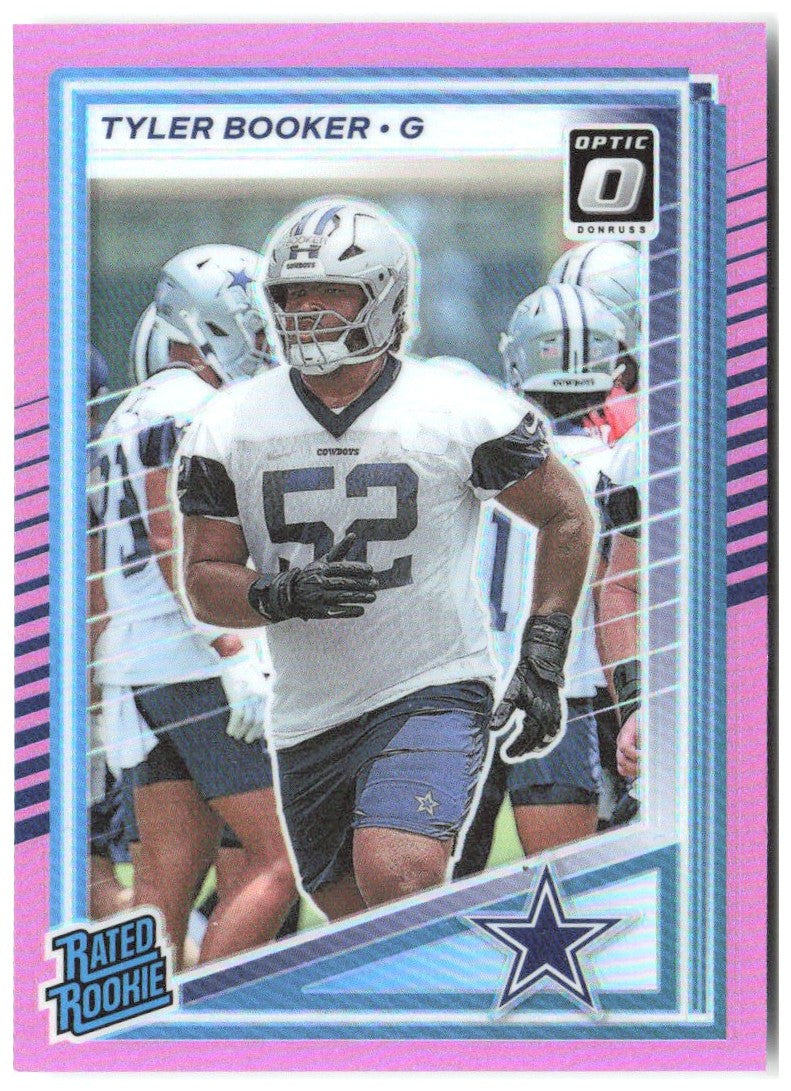 Tyler Booker Donruss - Optic Rated Rookies Preview Pink 354 2025 Dallas Cowboys