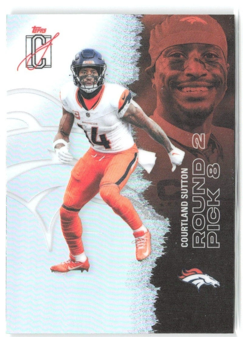 Courtland Sutton Topps Signature Class - Chrome Refractor 17 2025 Denver Broncos