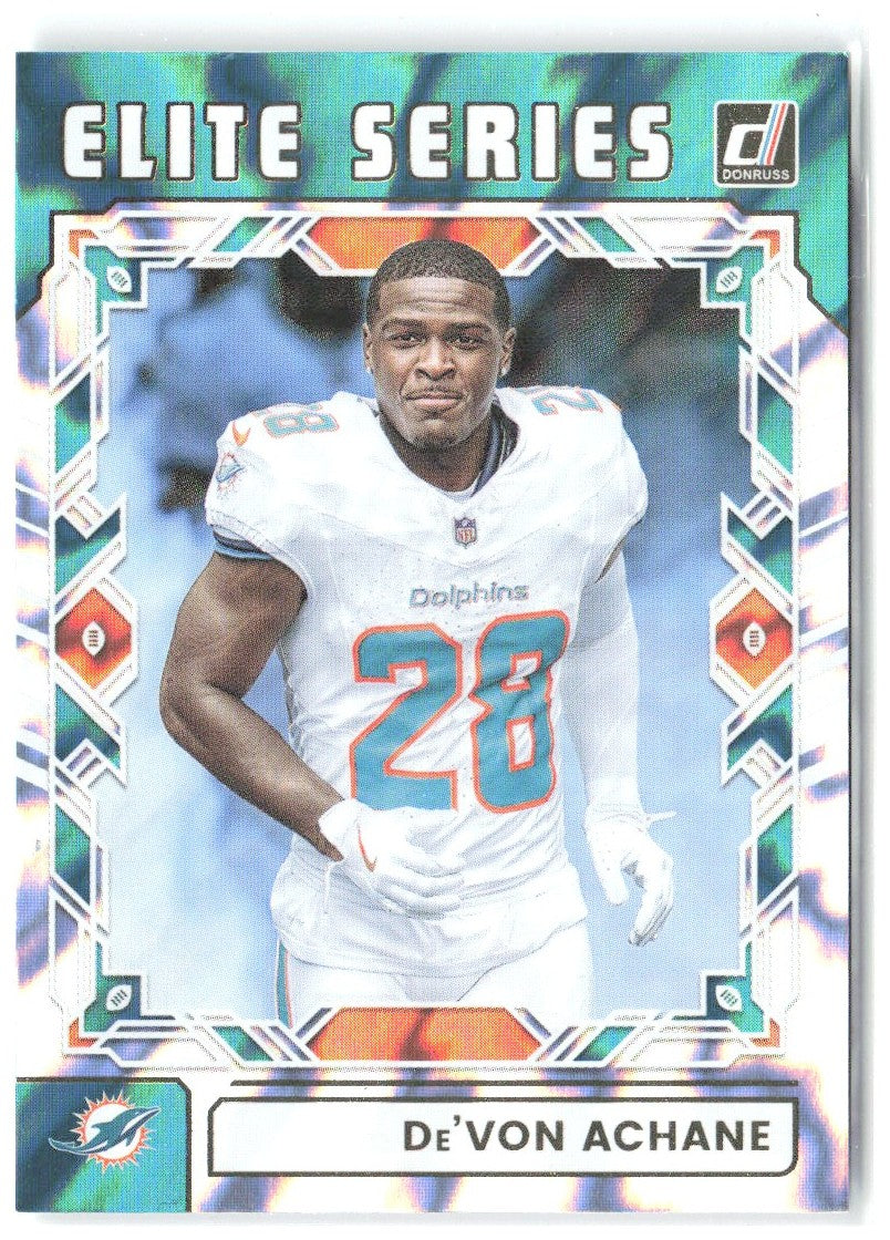 De’Von Achane Donruss - The Elite Series TES-DAC 2025 Miami Dolphins