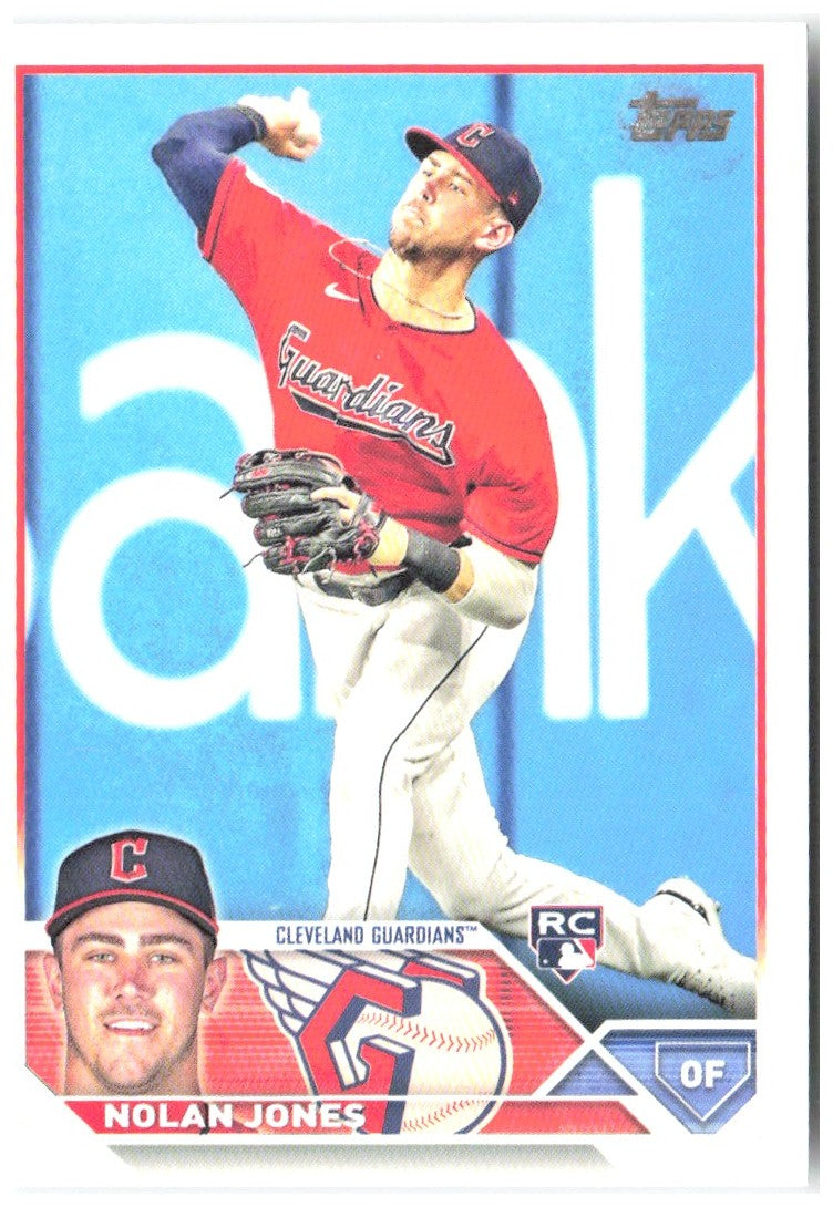 Nolan Jones Topps 129 2023 Cleveland Guardians RC