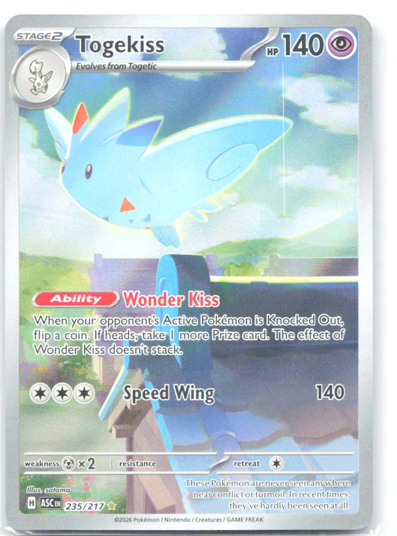 Togekiss Holo Illustration Rare ME: Ascended Heroes 235/217 NM satoma