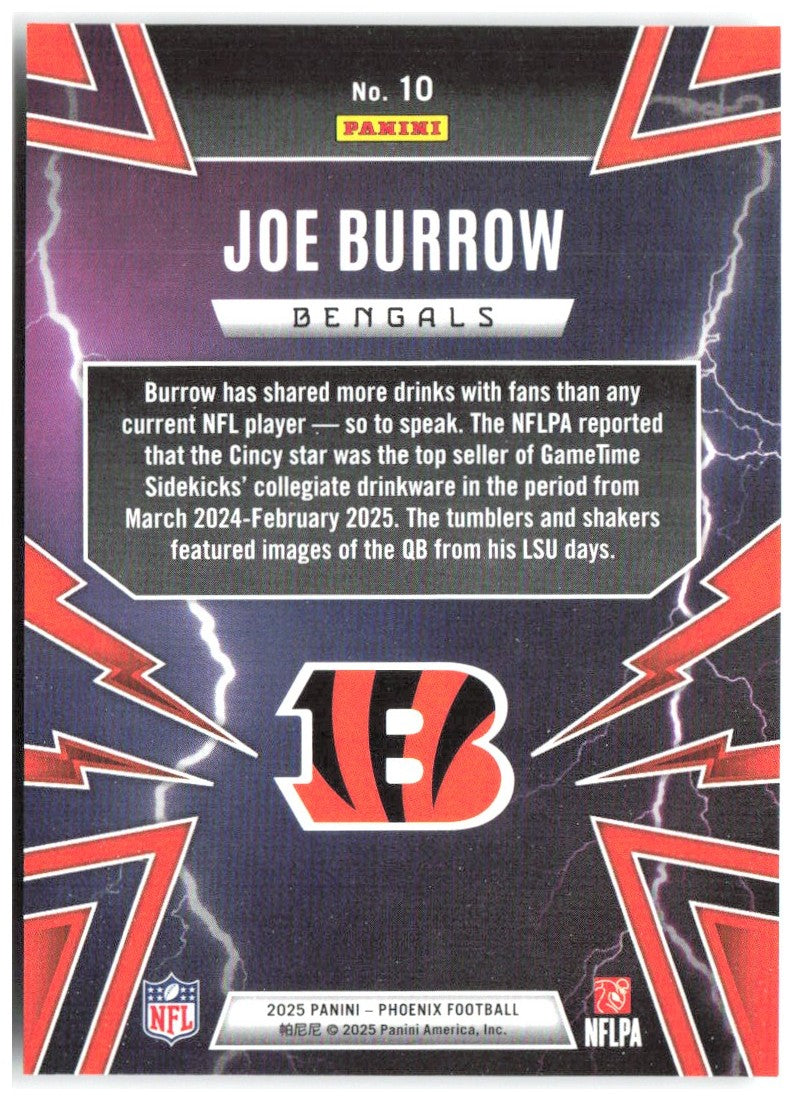 Joe Burrow Panini Phoenix - Thunderbirds 10 2025 Cincinnati Bengals