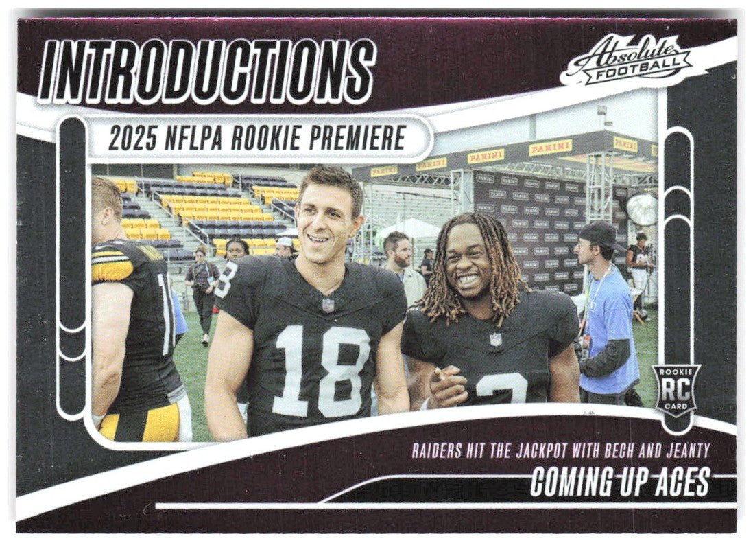 Coming Up Aces Panini Absolute - Introductions I-AJY 2025 Las Vegas Raiders
