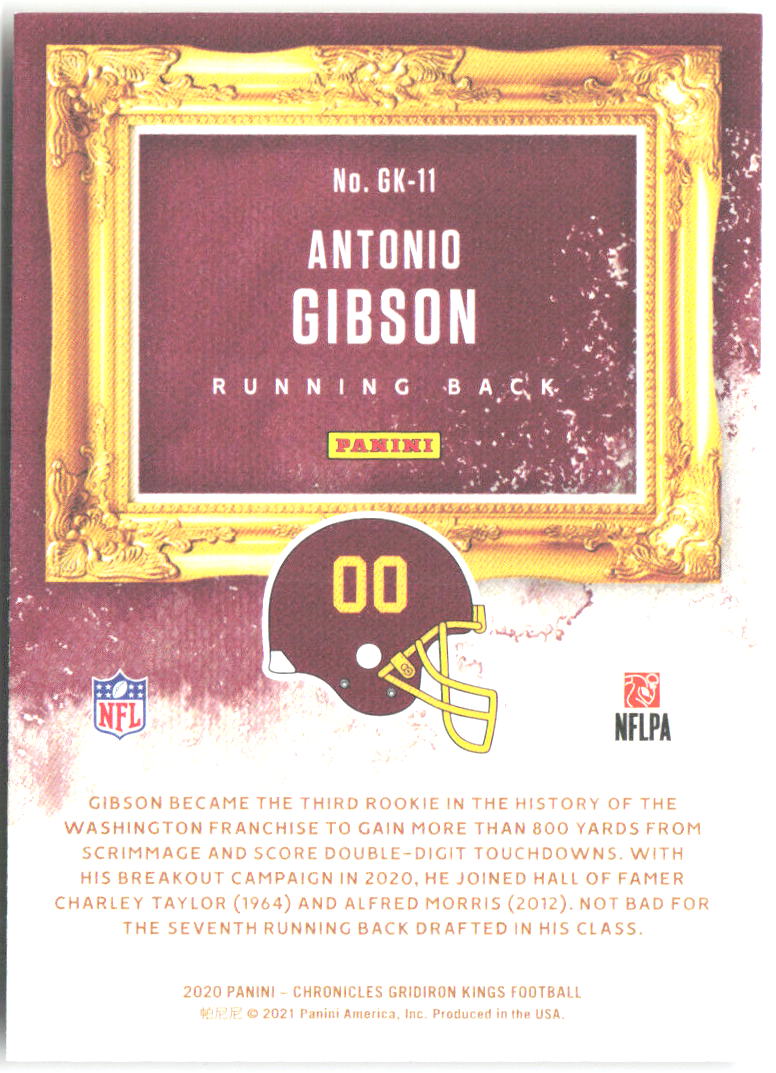 Antonio Gibson Chronicles - Gridiron Kings GK-11 2020 Washington Football Team