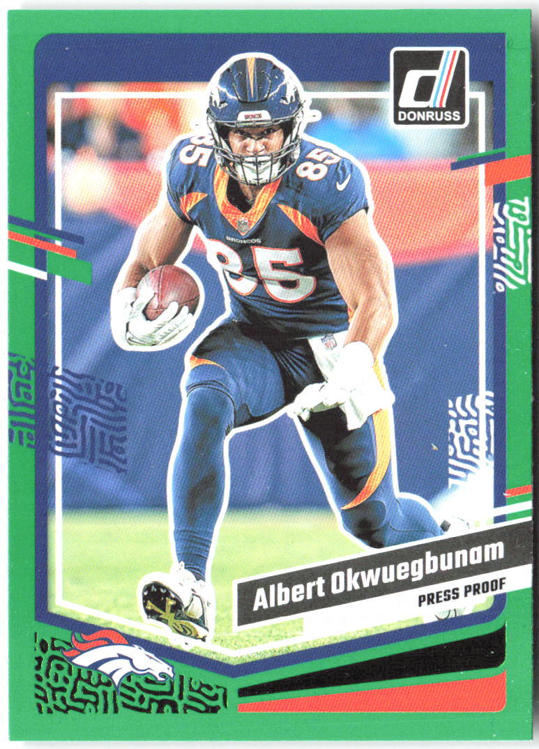 Albert Okwuegbunam Press Proof Green Donruss - Press Proof Green 90 NM