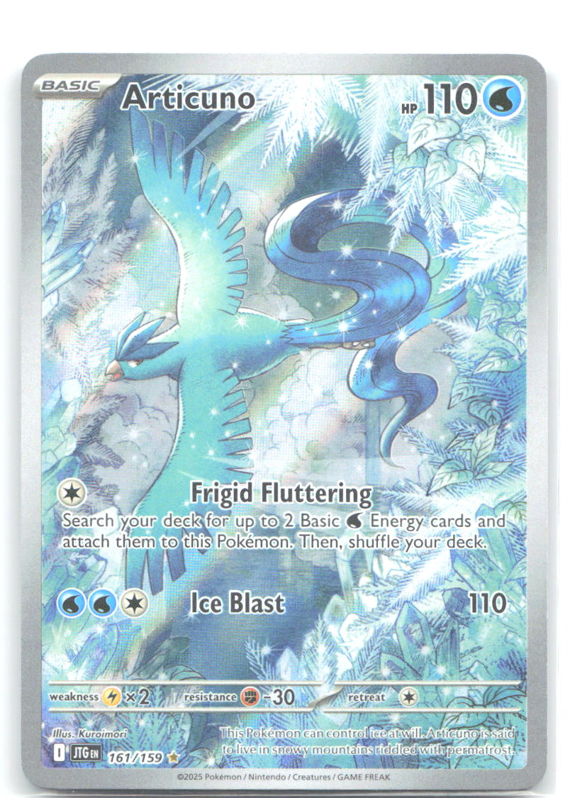 Articuno Holo Illustration Rare SV09: Journey Together 161/159 NM Kuroimori