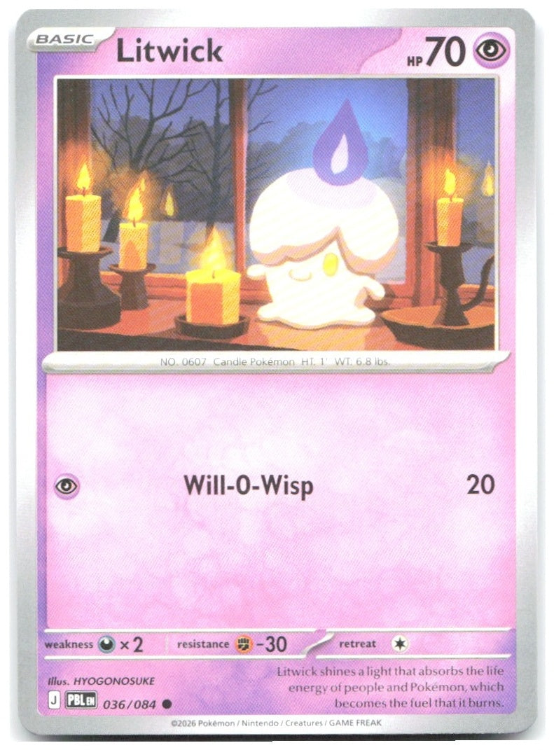 Litwick Common ME05 Pitch Black 036/084 NM HYOGONOSUKE